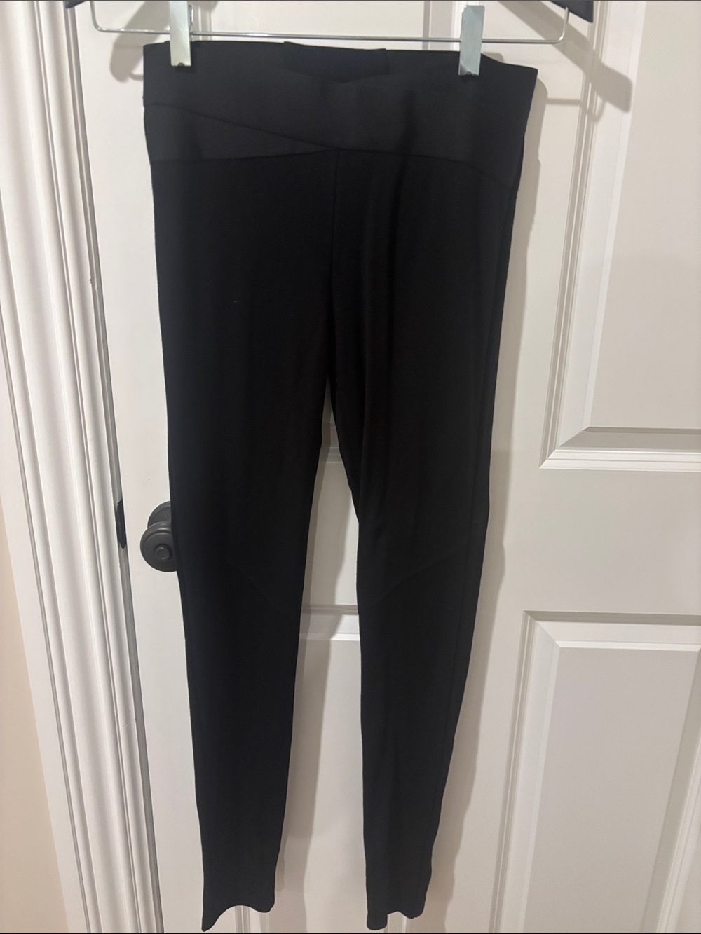 CAbi Black High-Waist Foldover Leggings
